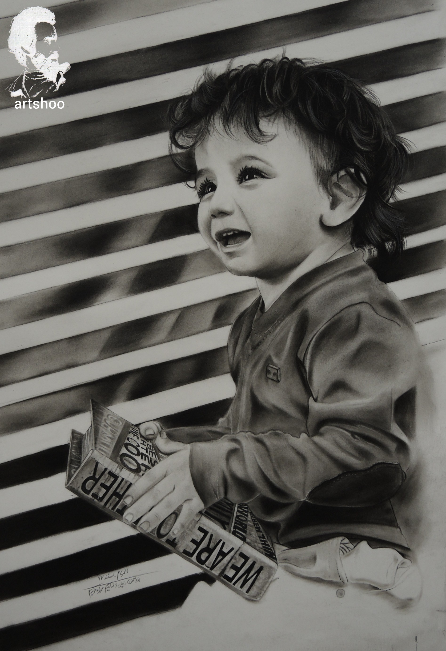 نقاشی سیاه قلم اورژینال